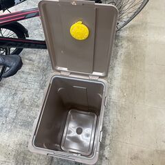 ゴミ箱　No.193　ブラウン　連結カラー分別ペール45　TONBO　45L　【リサイクルショップどりーむ荒田店】の画像