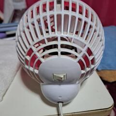 ピンク🎀ミニ扇風機(現状販売)の画像