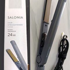 【美品】SALONIA サロニア ストレートアイロン ヘアアイロ...