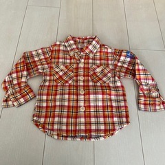 JUNK サイズ95チェック柄シャツ
