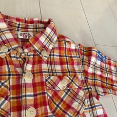 JUNK サイズ95チェック柄シャツの画像