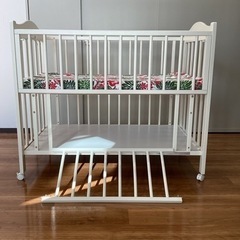 ベビーベッド【町田市再生家具】242498の画像