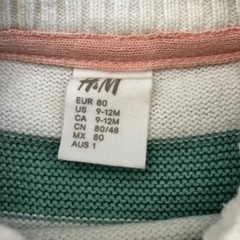 【H&M】マルチボーダーニット・コットンセーターの画像