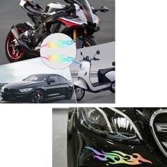 ファイヤー/カーステッカー（2枚）オーロラの画像