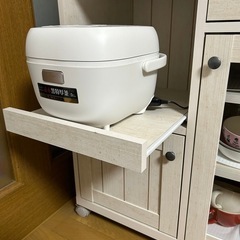 【美品】ニトリ食器棚カウンターワゴンの画像