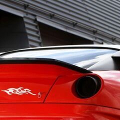 ファイヤー/カーステッカー（2枚）ホワイトの画像