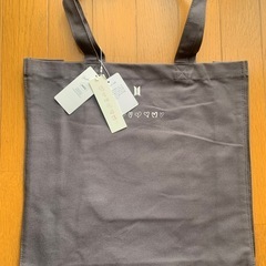 【最終お値下げ】【今週4,700円】【本日届きたて】【正規品】「BTS&ジェラピケコラボトートバッグ（グレー）」の画像