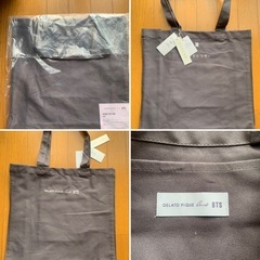 【最終お値下げ】【今週4,700円】【本日届きたて】【正規品】「BTS&ジェラピケコラボトートバッグ（グレー）」の画像