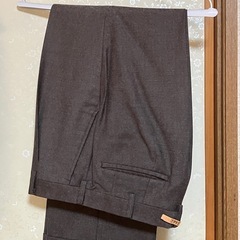 冬物ウールスラックス3本w76茶、紺、ダークグレークリーニング済...