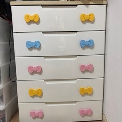 ハローキティー　キッズ　チェスト5段