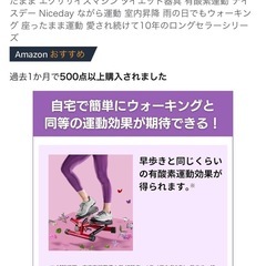 健康ステッパー　サイドステッパー　ナイスデイ　歩数計付きステッパーの画像