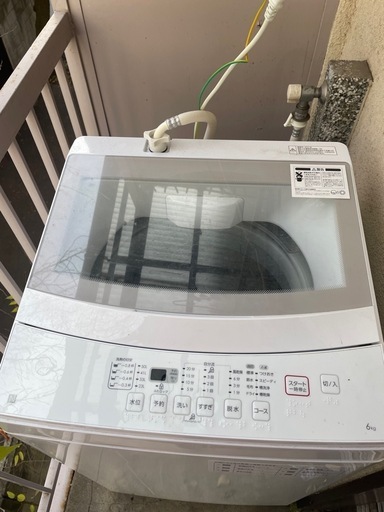 洗濯機　6kg 2021年製　ニトリ製