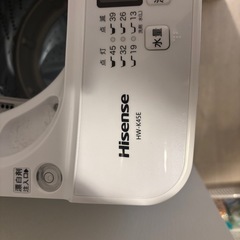 洗濯機　ハイセンス　型番HW-K45E 　の画像