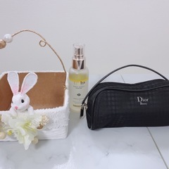 受渡者決定済み❗️無料✨Diorポーチ、ダルバ化粧水、うさぎの小物入れ