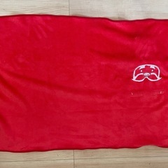 サンタ ブランケット 赤 クリスマス サンタさん 毛布 ボタン 帽子の画像