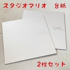 美品　　スタジオマリオ　台紙　2枚セット