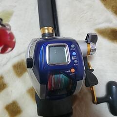 竿と電動リールジャンク品の画像