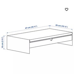 IKEA　モニタースタンド引き出し付きの画像