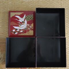 重箱　鶴　3段の画像