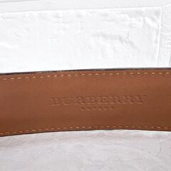 BURBERRY バーバリー ベルト レザー ダークブラウン こげ茶色 ウエスト69-74cm ☆札幌市 白石店 の画像