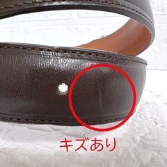 BURBERRY バーバリー ベルト レザー ダークブラウン こげ茶色 ウエスト69-74cm ☆札幌市 白石店 の画像