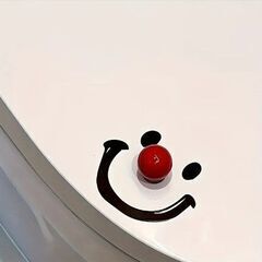 ピエロ トイレ蓋  ハンドルデカール 簡単に貼れる粘着式の画像