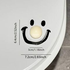 ピエロ トイレ蓋  ハンドルデカール 簡単に貼れる粘着式の画像