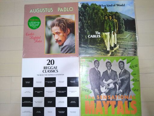 LPレコード４枚 AugutusPablo・20reggaeClassics・Maytals・Cables ジャケット共大変綺麗 ロックステディ レゲエ