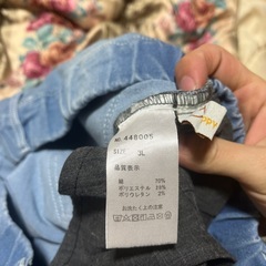 試し履きのみ。レディースの伸びるジーンズ風パンツ(3L)