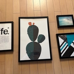 4点アートパネル 壁掛け 絵画 