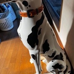 犬 陶器 置物の画像