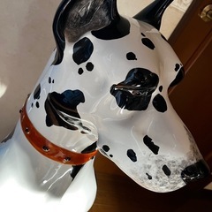 犬 陶器 置物の画像