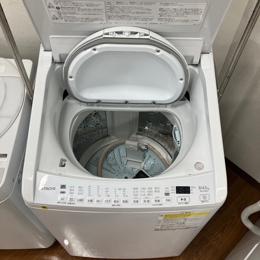 縦型洗濯乾燥機　HITACHI BW-DV80H 2022年製　60,500円
