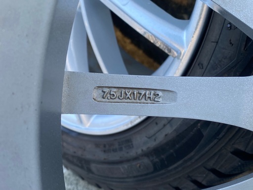 MSW by OZ Racing 17インチ 7.5J 5穴 アルミホイール 4本セット スタッドレスタイヤ付き 