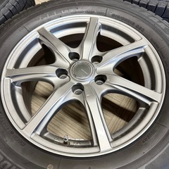 【超美品‼️】バリ溝♪ ブリヂストン ブリザックVRX3 2021年製造 215/65R16 アルミホイール(MILLOUS Ki)付き PCD114.3 6.5J+38 スタッドレスタイヤ の画像