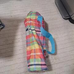 LOGOS 折りたたみアウトドアチェア チェック柄 袋付きの画像