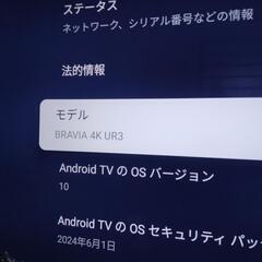 BRAVIA4KUR3　49型　2021年式