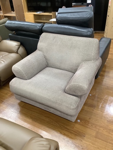 1人掛けソファー　ファブリック　ブラウン　5,500円