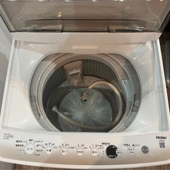 洗濯機 7.0kg Haier JW-C70GK 2021年製 リサイクルショップ札幌 買取本舗 西野店の画像