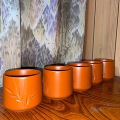【未使用品】赤泥湯呑　18点セットの画像
