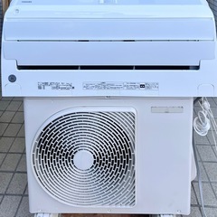 TOSHIBA エアコン　6畳、取り付け工事込み、3ヵ月保証付き
