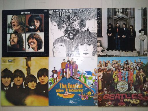 LPレコード　６点　ＢＥＡＴＬＥＳ　ビートルズ　ジャケット綺麗な物と傷みがある物混在