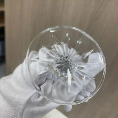 【未使用】ボヘミアクリスタル　ワイングラス　ペアの画像
