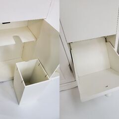 トイレラック サニタリー ホワイト◆幅48㎝×奥行16㎝×高さ52㎝◆近隣配送無料 買取帝国 朝霞店の画像