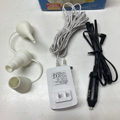 ☆値下げ☆K2412-593 Liv-Light 2WAYポンプ 箱、電源コード、シガーソケット付 動作確認済み キズ汚れ有りの画像
