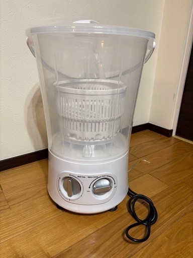 お値下げ   \nバケツ型小型洗濯機(脱水機能付き)    ほぼ新品