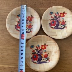 琉球★インテリア/小皿/金彩★茶道具★土産 3枚セット 約11cm