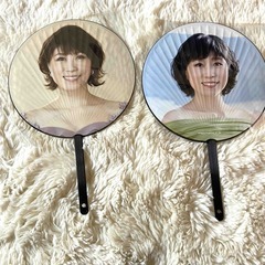 【新品】水森かおりのうちわ２点セット