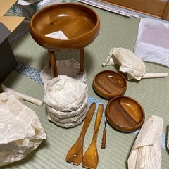 木製　サラダボールセットの画像