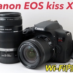 ☆Canon EOS kiss X8i☆美品○Wi-Fi内蔵○Wズームレンズ